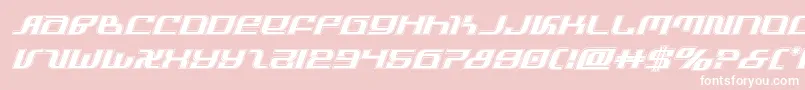 infinityformulaacadital Font – White Fonts on Pink Background