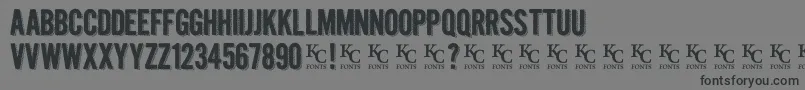 Kraftninedemo Font – Black Fonts on Gray Background