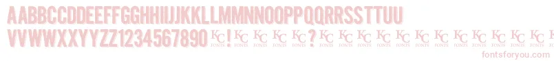 Kraftninedemo Font – Pink Fonts on White Background