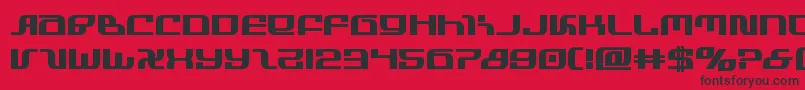 infinityformulabold Font – Black Fonts on Red Background