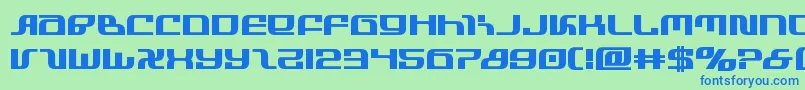 infinityformulabold Font – Blue Fonts on Green Background