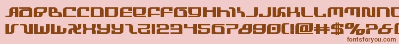 infinityformulabold Font – Brown Fonts on Pink Background