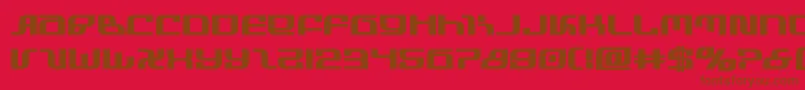 infinityformulabold Font – Brown Fonts on Red Background