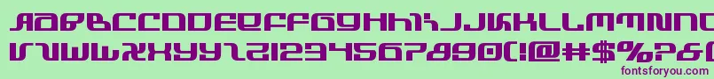 infinityformulabold Font – Purple Fonts on Green Background