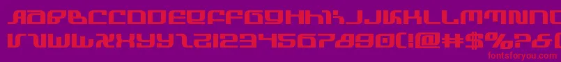 infinityformulabold Font – Red Fonts on Purple Background