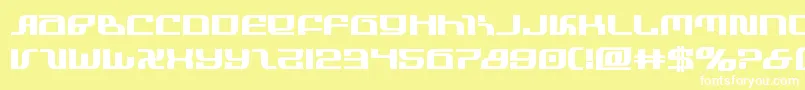 infinityformulabold Font – White Fonts on Yellow Background