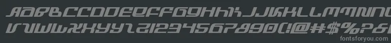 infinityformulaboldital Font – Gray Fonts on Black Background