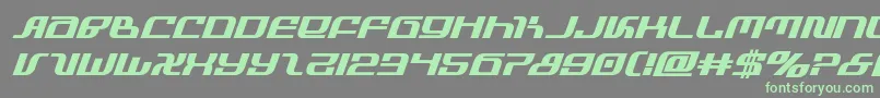 Шрифт infinityformulaboldital – зелёные шрифты на сером фоне