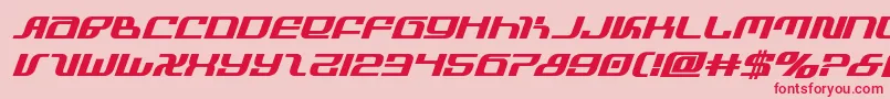 infinityformulaboldital Font – Red Fonts on Pink Background