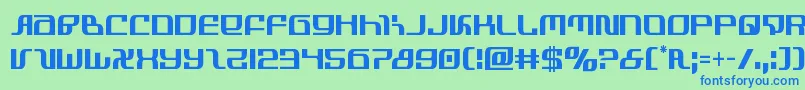 フォントinfinityformulacond – 青い文字は緑の背景です。