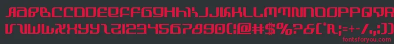 infinityformulacond Font – Red Fonts on Black Background