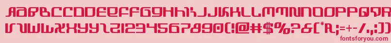 infinityformulacond-Schriftart – Rote Schriften auf rosa Hintergrund