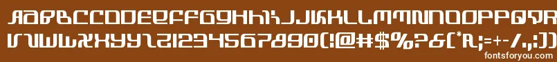 フォントinfinityformulacond – 茶色の背景に白い文字