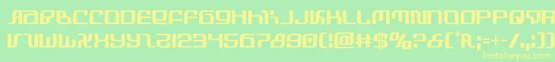 infinityformulacond Font – Yellow Fonts on Green Background