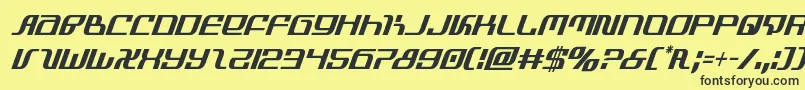 infinityformulacondital Font – Black Fonts on Yellow Background