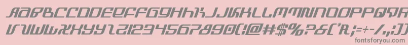 infinityformulacondital Font – Gray Fonts on Pink Background