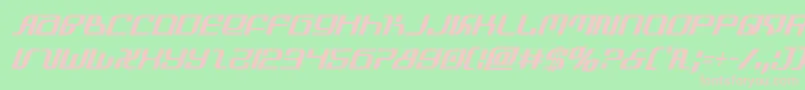 infinityformulacondital Font – Pink Fonts on Green Background