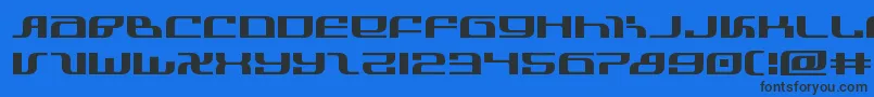 infinityformulaexpand Font – Black Fonts on Blue Background