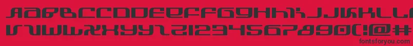 infinityformulaexpand Font – Black Fonts on Red Background