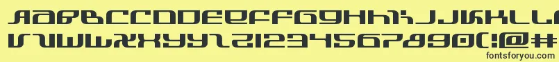 infinityformulaexpand Font – Black Fonts on Yellow Background