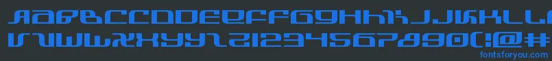 infinityformulaexpand Font – Blue Fonts on Black Background