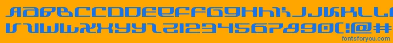 infinityformulaexpand Font – Blue Fonts on Orange Background