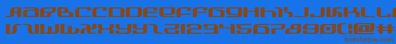 infinityformulaexpand Font – Brown Fonts on Blue Background