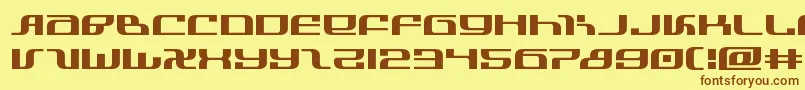 infinityformulaexpand Font – Brown Fonts on Yellow Background