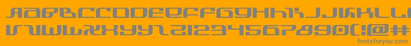 infinityformulaexpand Font – Gray Fonts on Orange Background