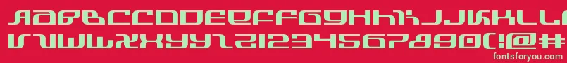 infinityformulaexpand Font – Green Fonts on Red Background