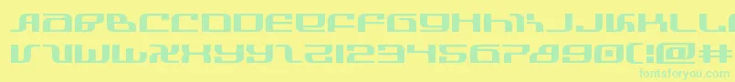 infinityformulaexpand Font – Green Fonts on Yellow Background