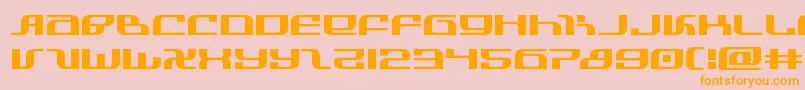 infinityformulaexpand Font – Orange Fonts on Pink Background