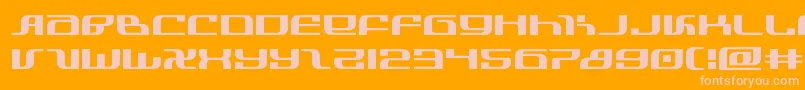 infinityformulaexpand Font – Pink Fonts on Orange Background