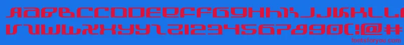 infinityformulaexpand Font – Red Fonts on Blue Background