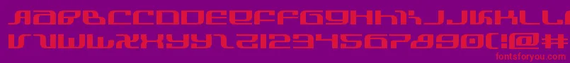 infinityformulaexpand Font – Red Fonts on Purple Background