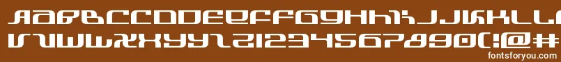 infinityformulaexpand Font – White Fonts on Brown Background