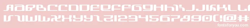 infinityformulaexpand Font – White Fonts on Pink Background