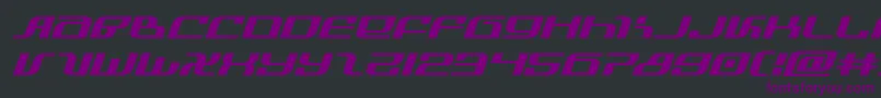 infinityformulaexpandital Font – Purple Fonts on Black Background