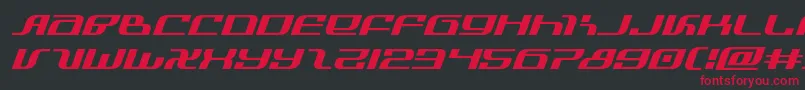 Police infinityformulaexpandital – polices rouges sur fond noir