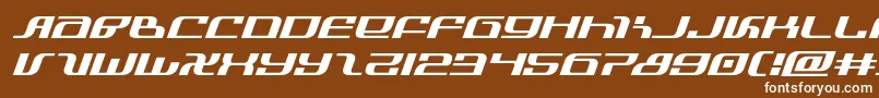 フォントinfinityformulaexpandital – 茶色の背景に白い文字