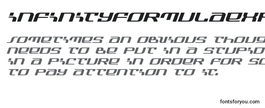 Infinityformulaexpandital Font