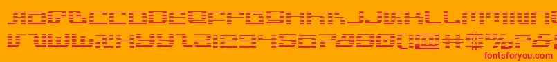 infinityformulagrad Font – Red Fonts on Orange Background