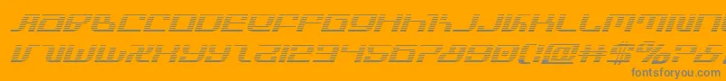 Czcionka infinityformulagradital – szare czcionki na pomarańczowym tle