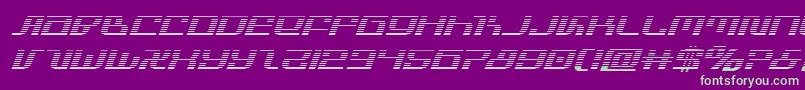 infinityformulagradital Font – Green Fonts on Purple Background
