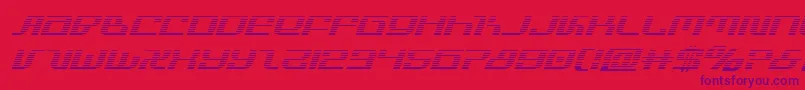 フォントinfinityformulagradital – 赤い背景に紫のフォント