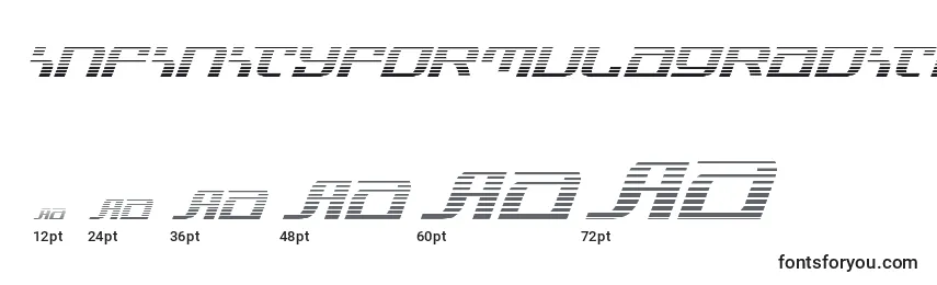 Infinityformulagradital Font Sizes