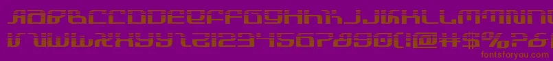 Police infinityformulahalf – polices brunes sur fond violet
