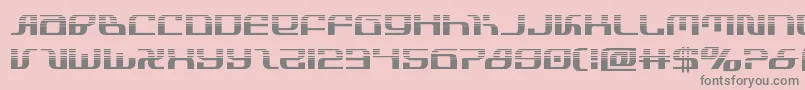 infinityformulahalf-Schriftart – Graue Schriften auf rosa Hintergrund