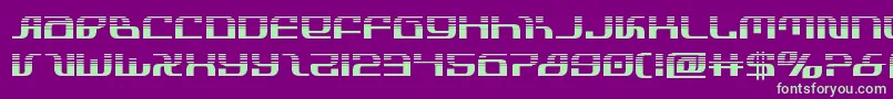infinityformulahalf Font – Green Fonts on Purple Background