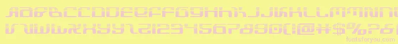 infinityformulahalf-Schriftart – Rosa Schriften auf gelbem Hintergrund